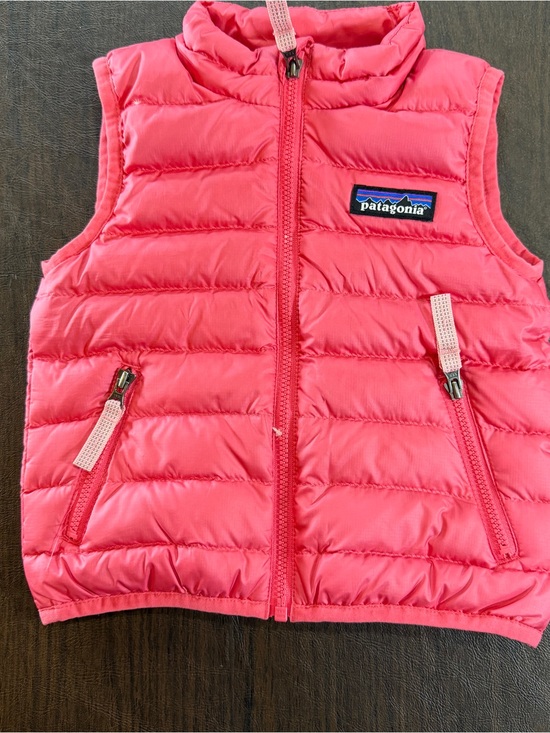 Patagonia Other - Patagonia Kids Pink Puffer Vest Sz 6-12m